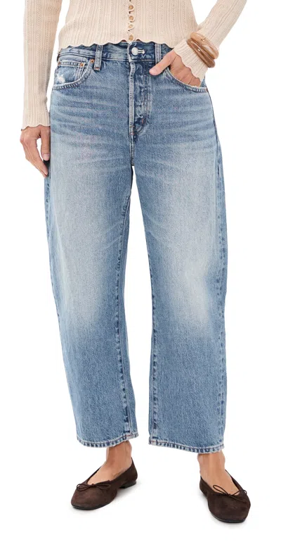 Madewell The Short Barrel-leg Jeans Solstice Wash