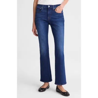 Madewell The Short Crop Flare Jeans In Blue