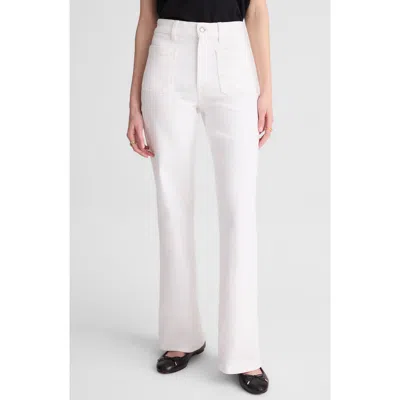 Madewell The Short Emmy Wide Leg Jeans In White