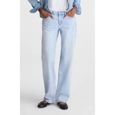 Madewell The Short Low-rise Loose Jeans In Blue