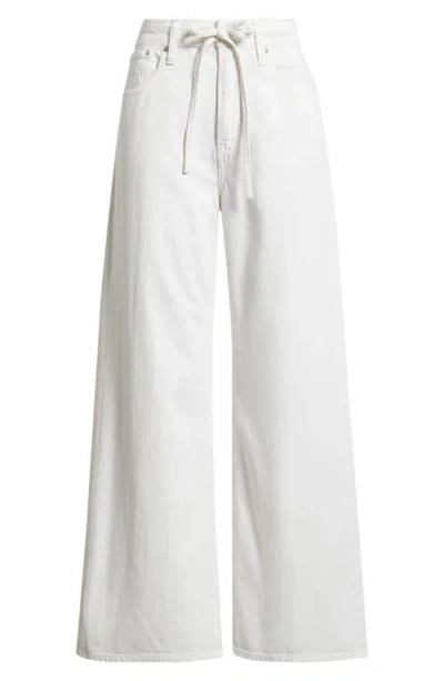 Madewell The Short Ultimate Wide Leg Jeans In White