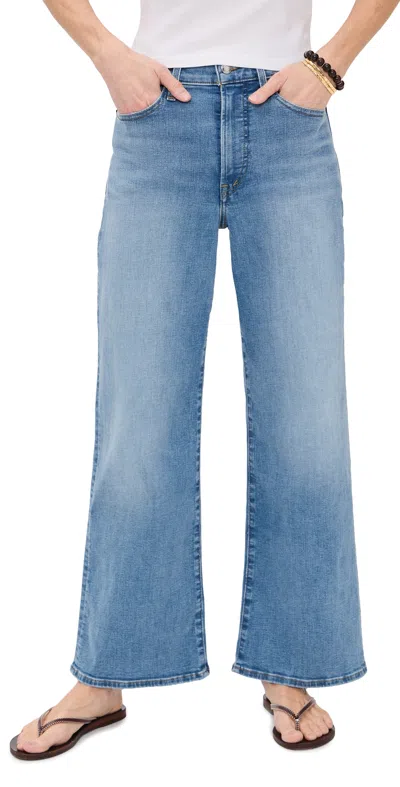 Madewell The Short Wide-leg Petite Jeans Coastal Blue Wash