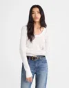 Madewell The Signature Knit Lace-stitch Sweater In White