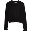 Madewell The Signature Open Knit Cardigan In Black