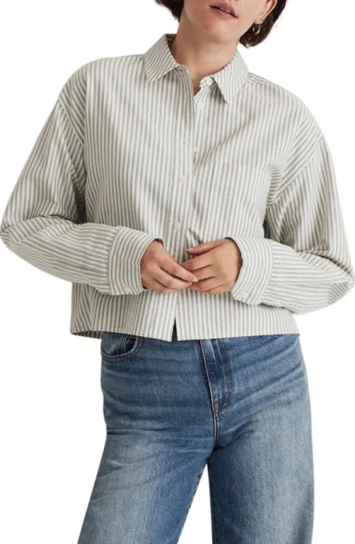 MADEWELL MADEWELL THE SIGNATURE OXFORD CROP SHIRT