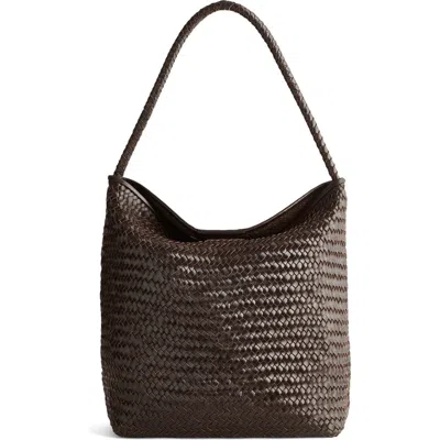 Madewell The Signature Woven Collection Bucket Bag In Brown