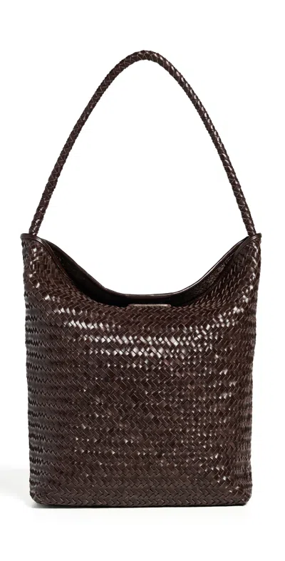 Madewell The Signature Woven Collection Bucket Bag Coffee Bean In Brown