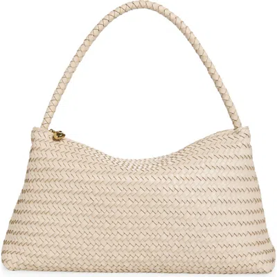 Madewell The Signature Woven Collection Leather Shoulder Bag In Blue