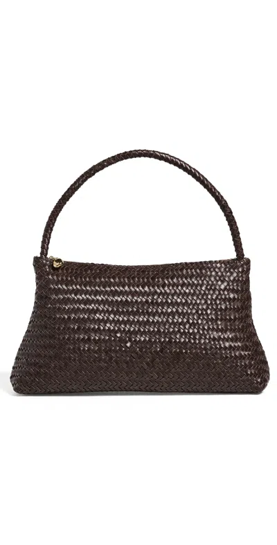 Madewell The Signature Woven Collection Shoulder Bag Coffee Bean In Brown