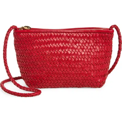 Madewell The Signature Woven Leather Crossbody Bag In Pattern