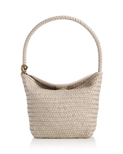 Madewell The Signature Woven Leather Shoulder Bag In Blue