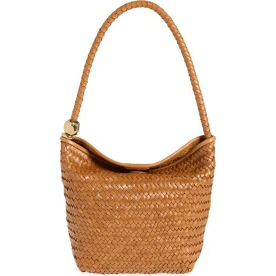 Madewell The Signature Woven Raffia Shoulder Bag In Brown