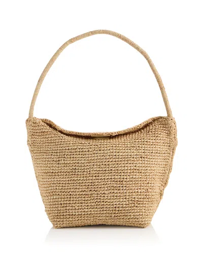 Madewell The Signature Woven Raffia Shoulder Bag In Brown
