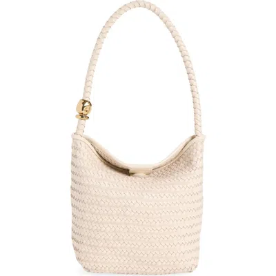Madewell The Signature Woven Raffia Shoulder Bag In Neutral