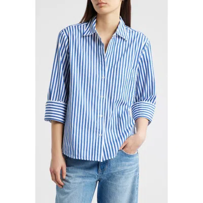 Madewell The Signature Y-neck Shirt In French Blue