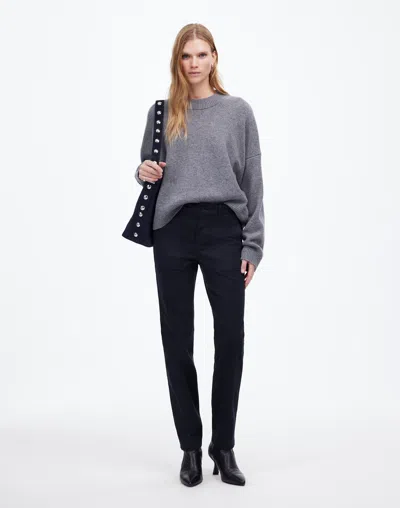 Madewell The Slim Straight Utility Pant In Deep Indigo