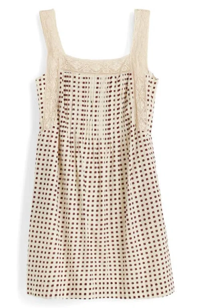 Madewell The Sophie Cotton Voile Minidress In Neutral