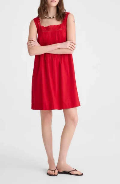 Madewell The Sophie Mini Dress In Red