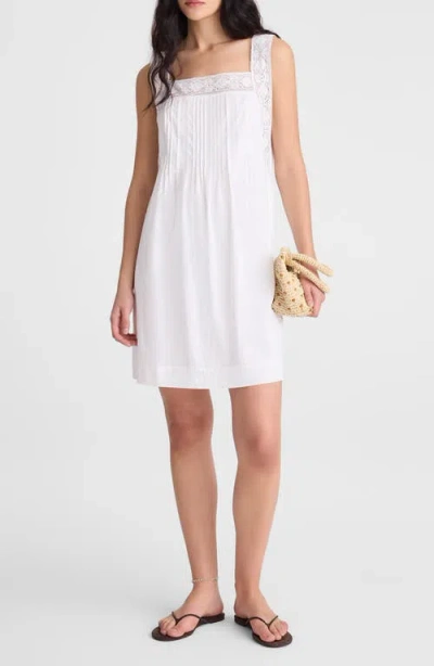 Madewell The Sophie Mini Dress In White