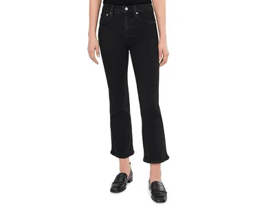 Madewell The Stretch Flare Crop Jean In Black Rinse
