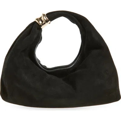 Madewell The Suede Mini Ring Pouch In Black