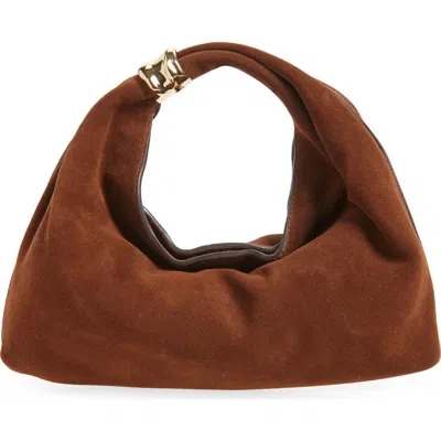 Madewell The Suede Mini Ring Pouch In Brown