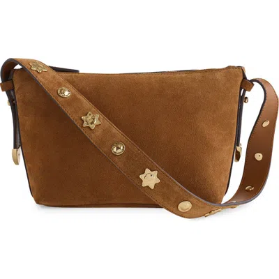 Madewell The Sun Medallion Suede Shoulder Bag