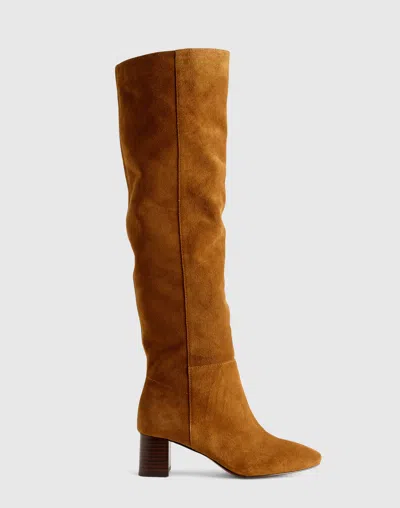 Madewell The Sylvia Over-the-knee Boot In Brown