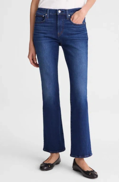 Madewell The Stretch Flare Crop Jean In Blue