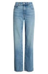 Madewell The Tall Longline Straight Leg Jeans In Blue