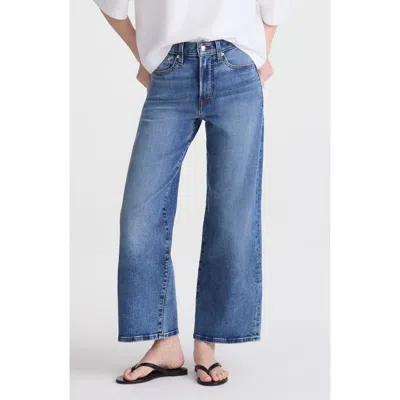 Madewell The Tall Wide-leg Crop Jeans In Blue