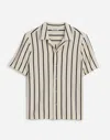 Madewell The Textured Knit Camp-collar Shirt In Vintage Ivory