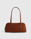 Madewell The Top-zip Shoulder Bag In Brown