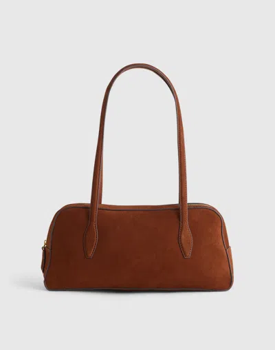 Madewell The Top-zip Shoulder Bag In Brown