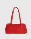Madewell The Top-zip Shoulder Bag In Red