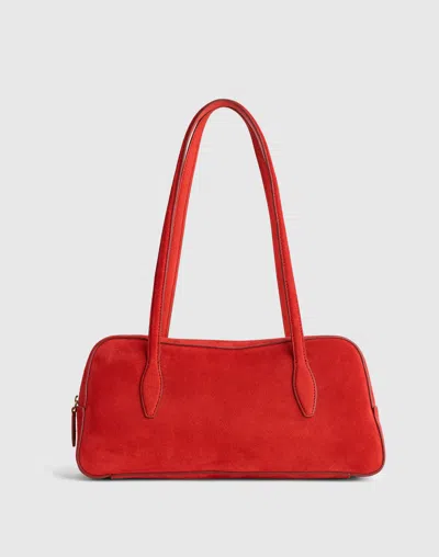 Madewell The Top-zip Shoulder Bag In Red