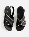 Madewell The Tuley Crossover Sandal In True Black