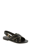 Madewell The Tuley Crossover Sandal In True Black