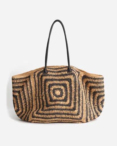Madewell The Two-toned Straw Tote Bag