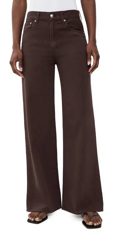 Madewell The Ultimate Wide-leg Jean In Airy Denim In Burnt Cocoa Cocoa In Brown
