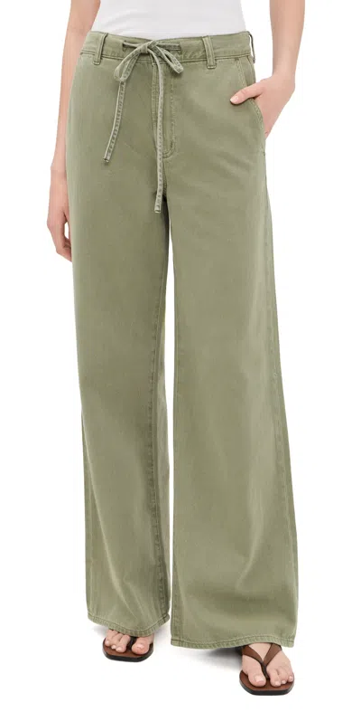 Madewell The Ultimate Wide-leg Pants Sagebrush In Brown