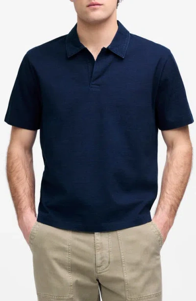 Madewell The Vintage Cotton Polo In Purple