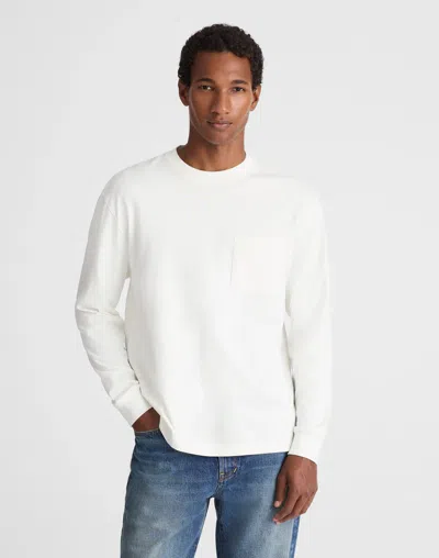 Madewell The Vintage Long-sleeve Pocket Tee In White