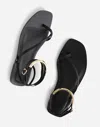 Madewell The Vira Bangle Ankle-wrap Sandal In True Black