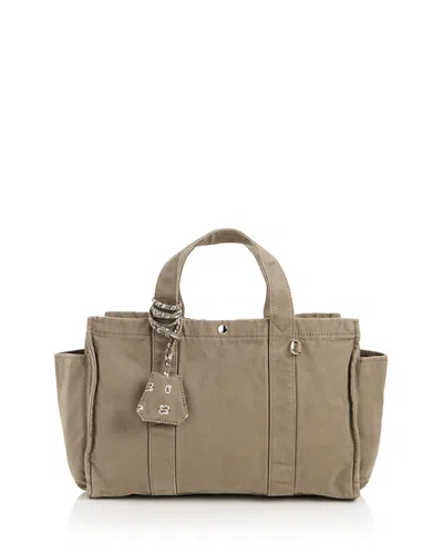 Madewell The Weekend Large Washed Canvas Tote In Silver
