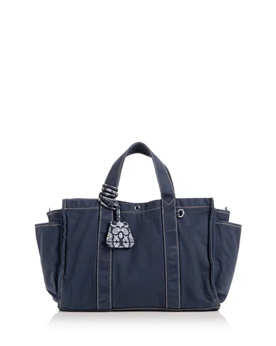 Madewell The Weekend Large Washed Canvas Tote In Blue