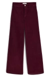 Madewell The Wide Leg Corduroy Pants In Brown