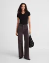 Madewell The Wide-leg Pant In Brown