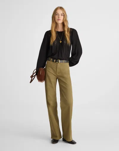 Madewell The Wide-leg Pant In Green