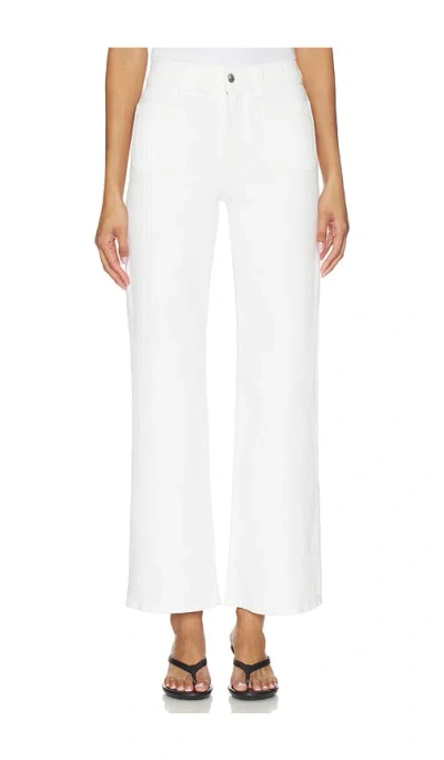 Madewell The Wide Leg With Patch Pocket Jeans In White